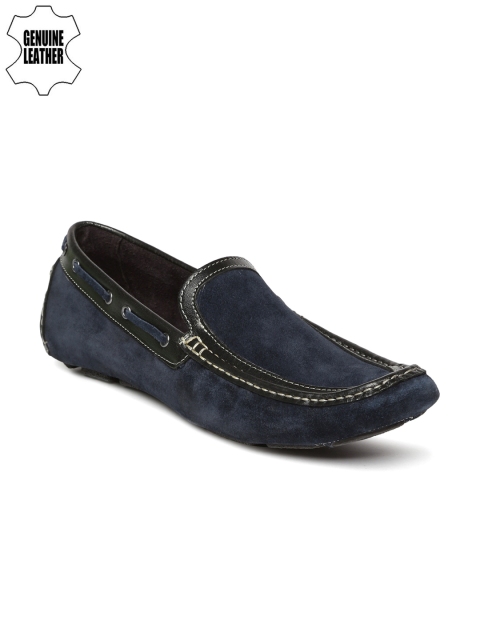 

Ruosh Men Blue Suede Driving Shoes