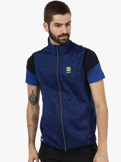 

rock.it Men Blue Front-Open Sweatshirt