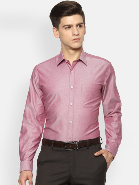 

Louis Philippe Men Pink Slim Fit Casual Shirt