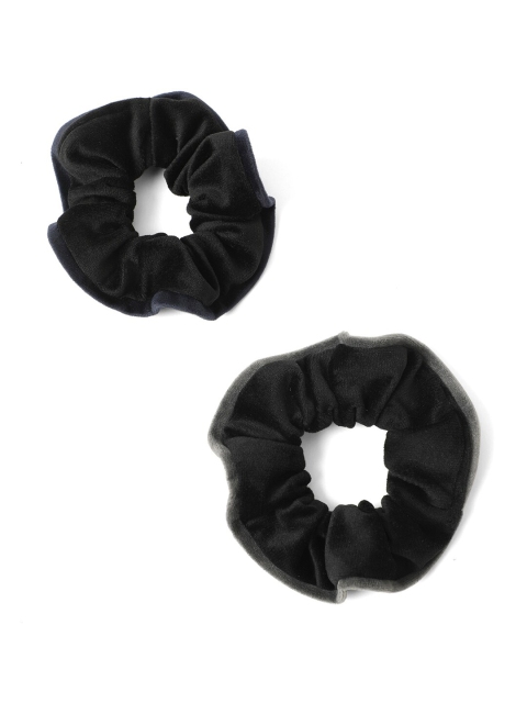 

Knotty Tail Women Black Grey Set Of 2 Scrunchies