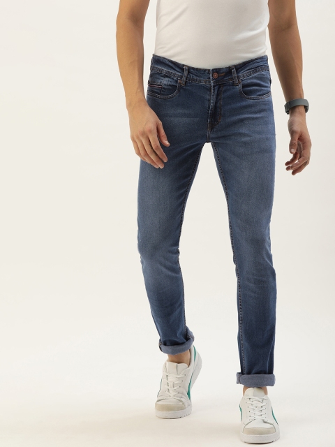

PETER ENGLAND UNIVERSITY Men Blue Skinny Fit Low-Rise Light Fade Stretchable Jeans