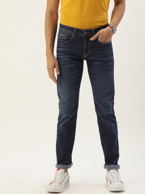 

PETER ENGLAND UNIVERSITY Men Navy Blue Slim Fit Light Fade Stretchable Jeans