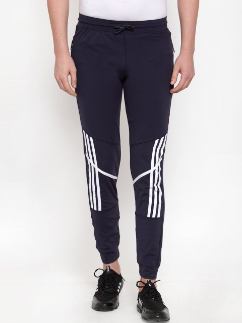 

Boston Club Navy Blue & White Slim Fit Track Pants