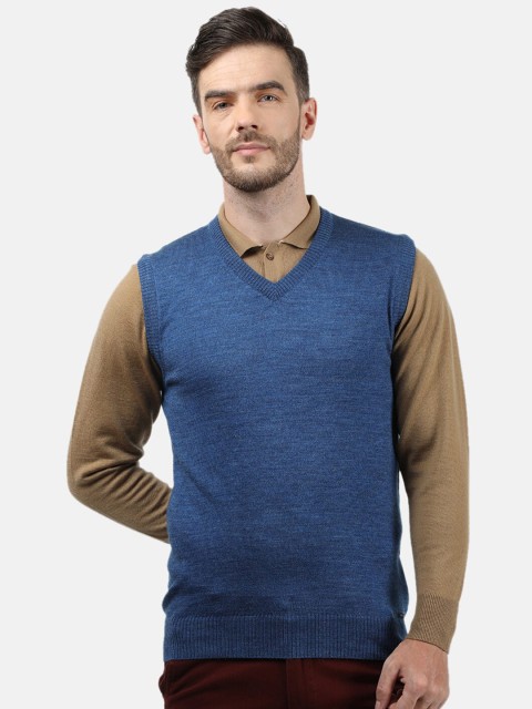

Monte Carlo Men Blue Pullover Sweater Vest
