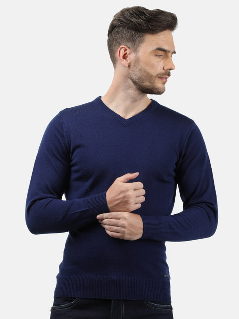 

Monte Carlo Men Blue Pullover Sweater