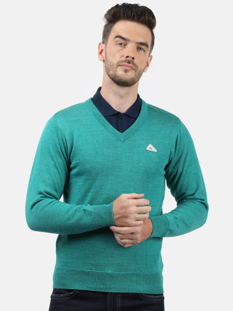 

Monte Carlo Men Turquoise Blue Pullover