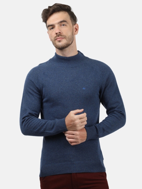 

Monte Carlo Men Blue Woollen Pullover