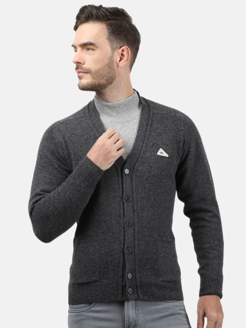 

Monte Carlo Men Grey Woollen Cardigan