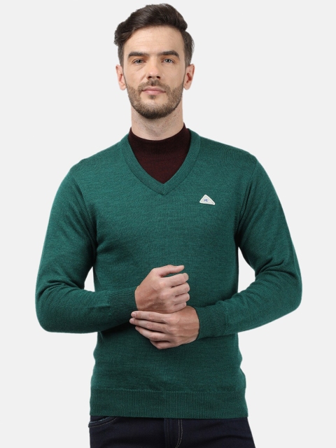 

Monte Carlo Men Green Wollen Pullover with Applique Detail