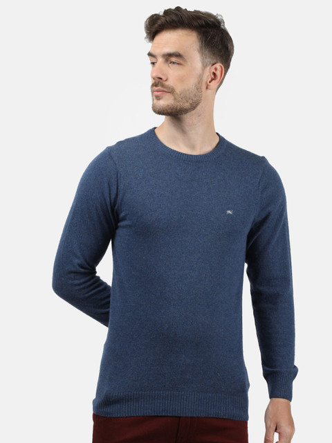 

Monte Carlo Men Blue Woollen Pullover