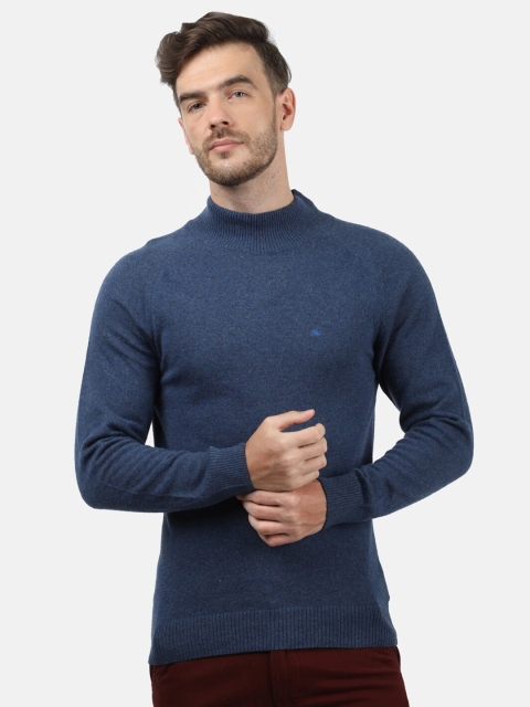

Monte Carlo Men Navy Blue Woollen Pullover