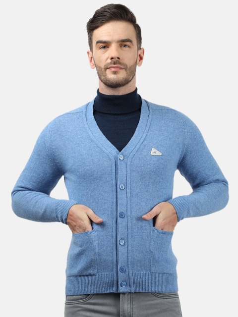 

Monte Carlo Men Blue Woollen Cardigan