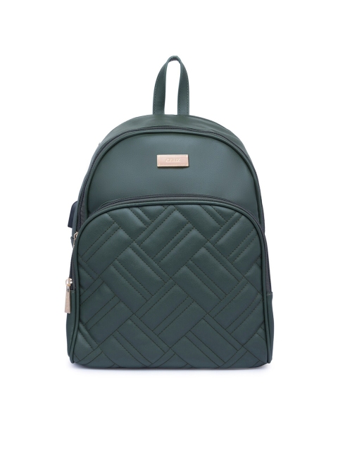 

CERIZ Women Green Geometric Backpack