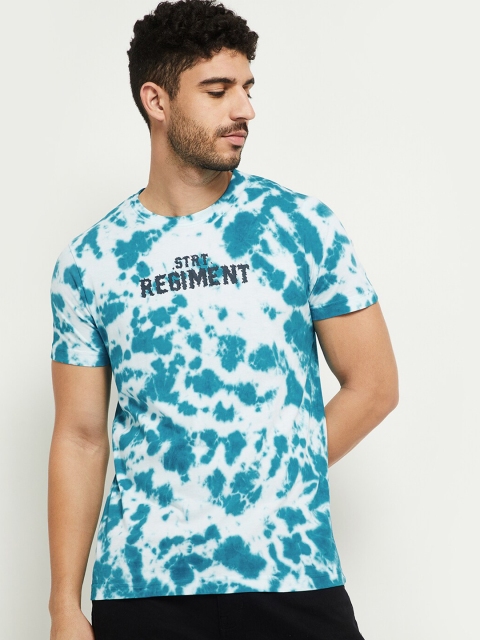 

max Men White Dyed T-shirt