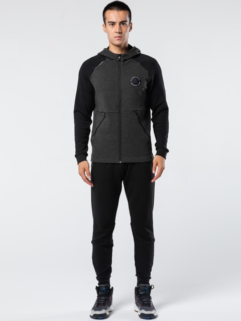 

TARMAK By Decathlon Men Black & Grey Acrylic Basketball Jacket
