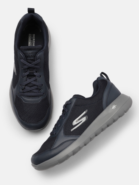 

Skechers Men Navy Blue GO WALK MAX - PAINTED SKY Goga Mat Walking Shoes