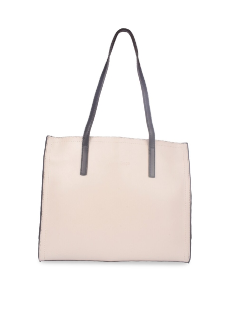 

Bagkok Beige PU Shopper Handheld Bag