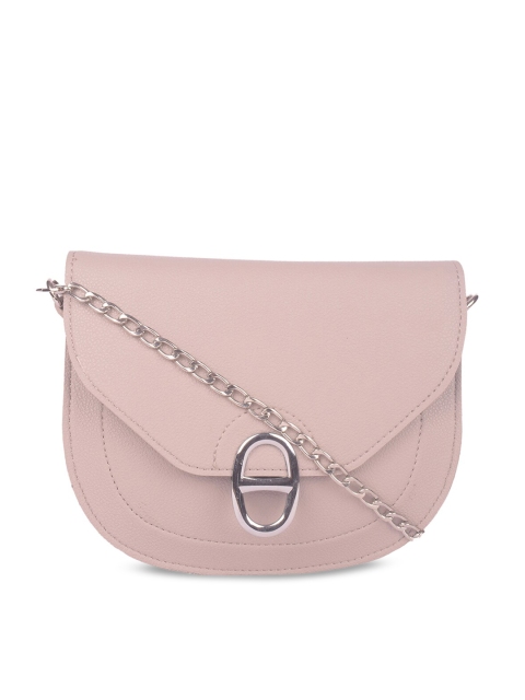 

Bagkok Pink PU Structured Sling Bag