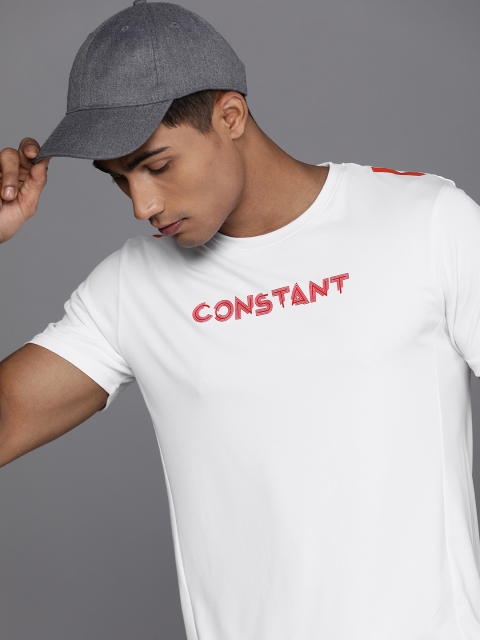

WROGN ACTIVE Men White Typography Printed Slim Fit T-shirt