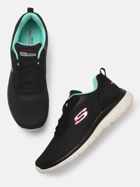 

Skechers Women Black Bountiful Sneakers