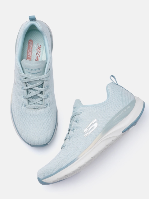

Skechers Women Blue Ultra Groove- Pure Vision Sneakers