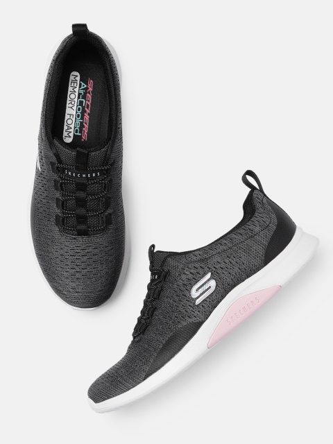 

Skechers Women Black Elsa Fine Moment Sneakers
