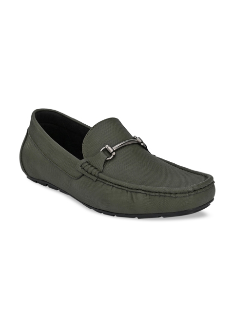 

Rodolfo Darrell Men Olive Green Penny Loafers