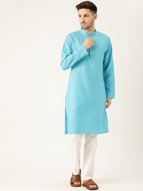 

Molly & Michel Men Turquoise Blue Kurta