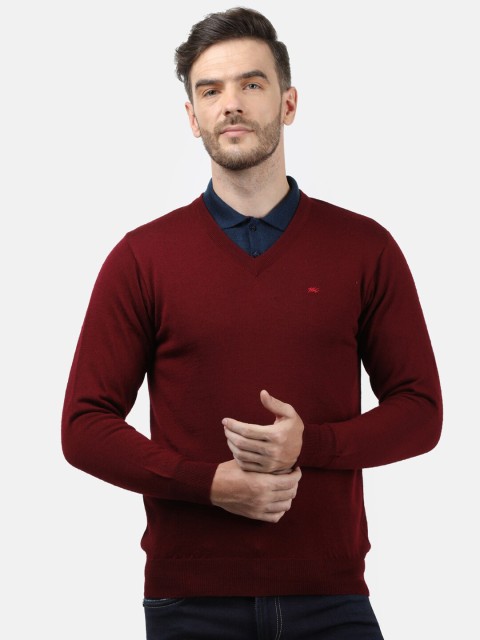 

Monte Carlo Men Maroon Wool Pullover