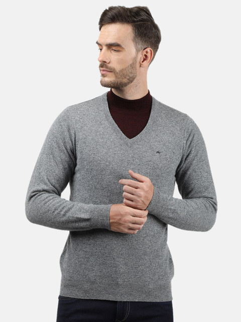 

Monte Carlo Men Grey Wool Pullover
