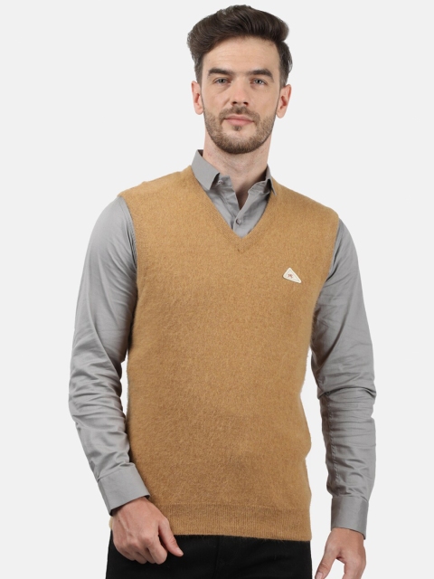 

Monte Carlo Men Brown Wool Sweater Vest