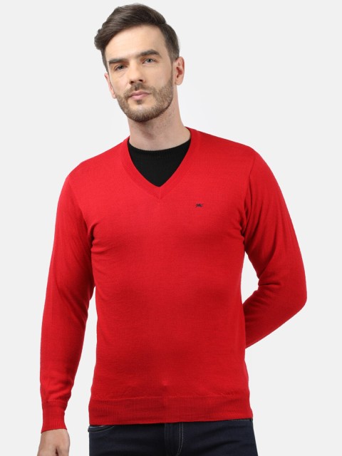 

Monte Carlo Men Red Wool Sweater Vest
