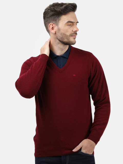 

Monte Carlo Men Maroon Sweater Vest