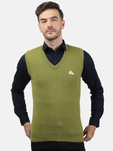 

Monte Carlo Men Olive Green Sweater Vest