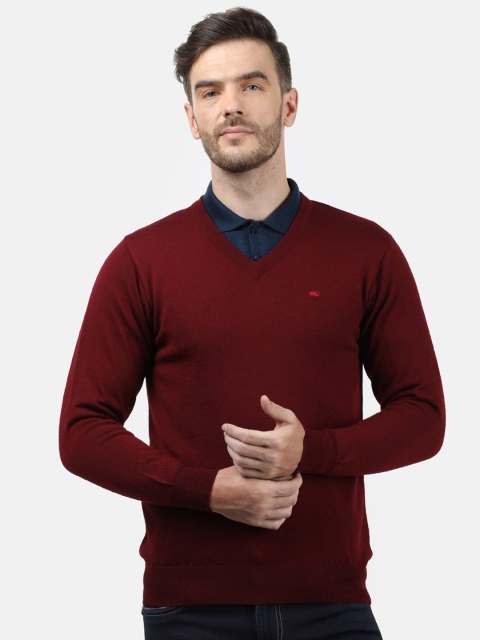 

Monte Carlo Men Maroon Wool Pullover