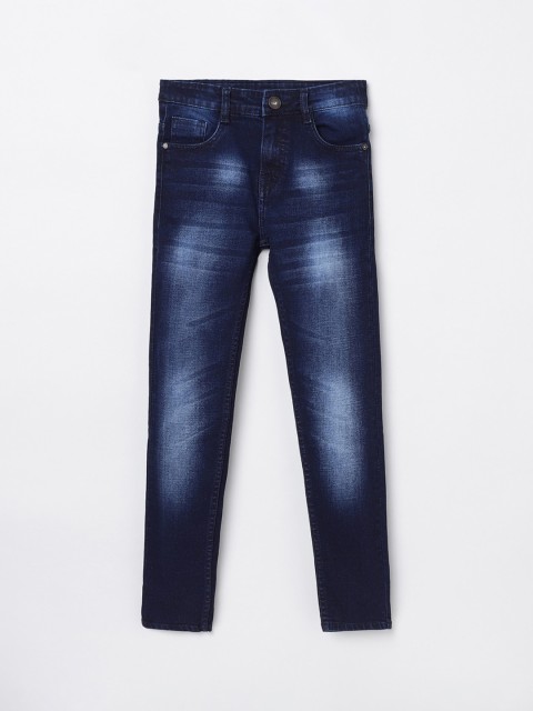 

max Boys Blue Heavy Fade Jeans