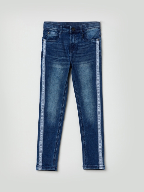 

max Boys Blue Low Distress Light Fade Jeans