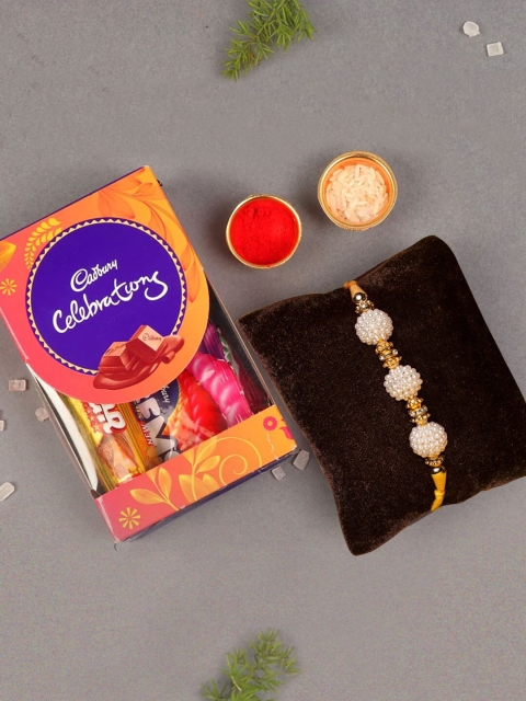 

TIED RIBBONS Brother Rakhi with Cadbury Chocolates Combo Gift Set, Multi