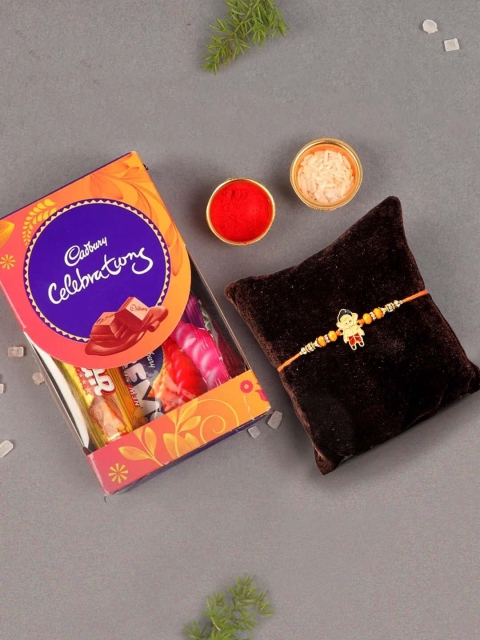 

TIED RIBBONS Boys Rakhi with Cadbury Celebration Chocolates Combo Gift Set, Multi