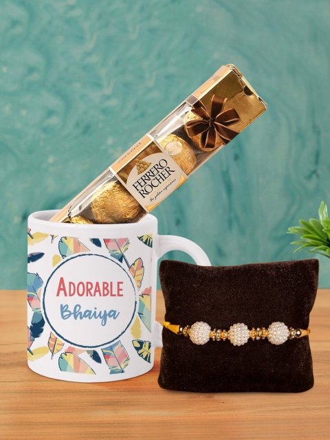 

TIED RIBBONS Brother Rakhi Mug & Chocolates Combo Gift Set, Multi