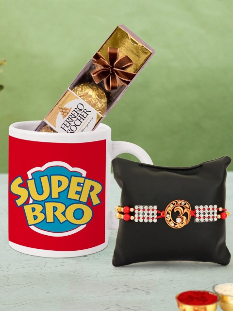 

TIED RIBBONS Brother Rakhi Mug & Chocolates Combo Gift Set, Multi