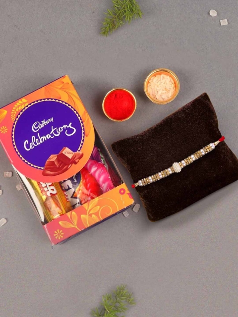 

TIED RIBBONS Brother Rakhi with Cadbury Chocolates Combo Gift Set, Multi