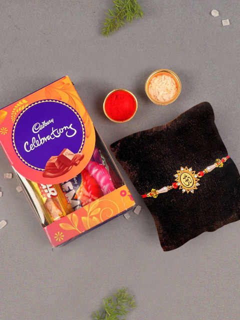 

TIED RIBBONS Brother Rakhi with Cadbury Chocolates Combo Gift Set, Multi