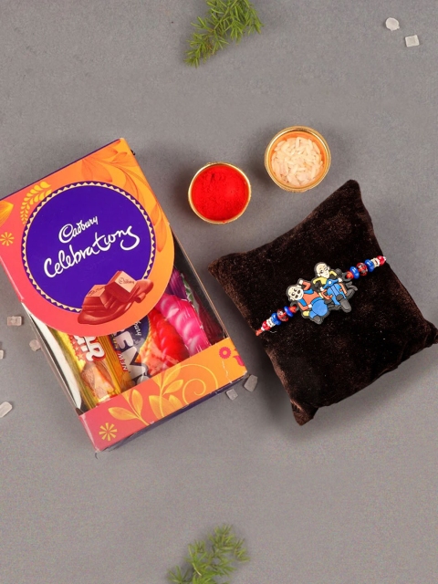 

TIED RIBBONS Boys Rakhi with Cadbury Celebration Chocolates Combo Gift Set, Multi