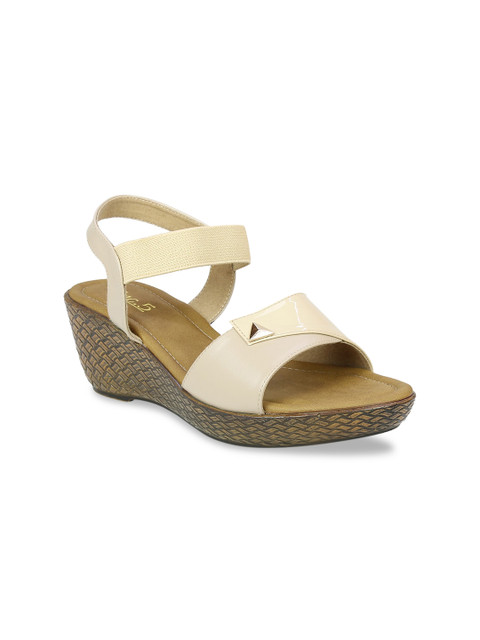 

Inc 5 Women Beige Backstrap Wedges