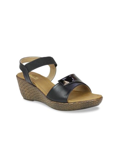 

Inc 5 Women Black Backstrap Wedges
