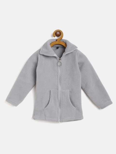

GAME BEGINS Girls Grey Cotton Fleece Sweatshirt