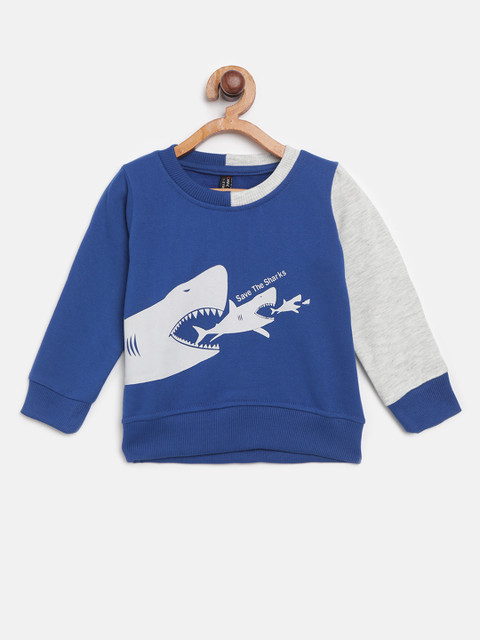 

GAME BEGINS Boys Blue & White Printed Sweatshirt
