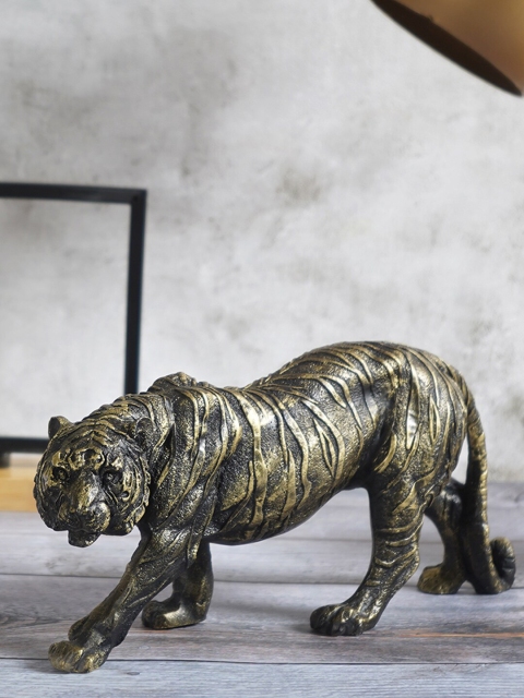 

THE ARTMENT Black & Gold-Coloured King of Beasts Tiger Table Accent