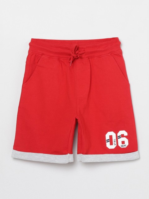 

max Boys Red Regular Shorts